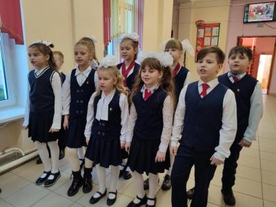 линейка в Новодевятковичской СШ