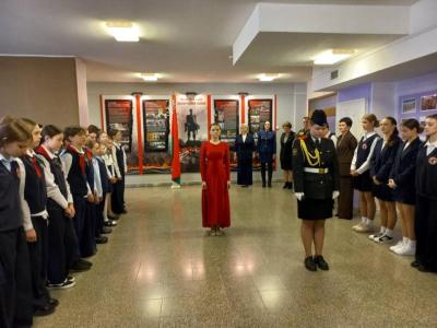Открытие экспозиции в СШ 9